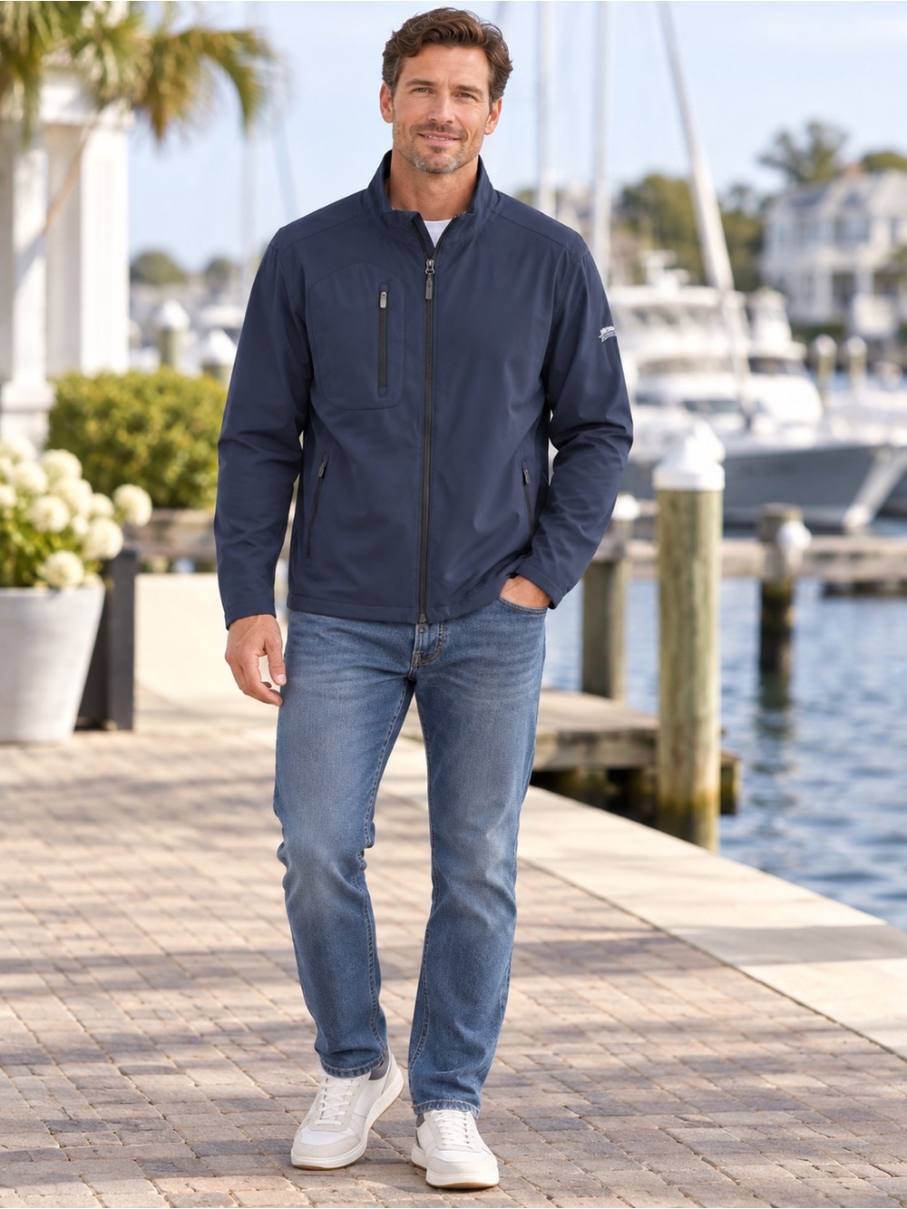 NWT Southern Tide Bowline Performance Jacket Men’s L Dress Blue